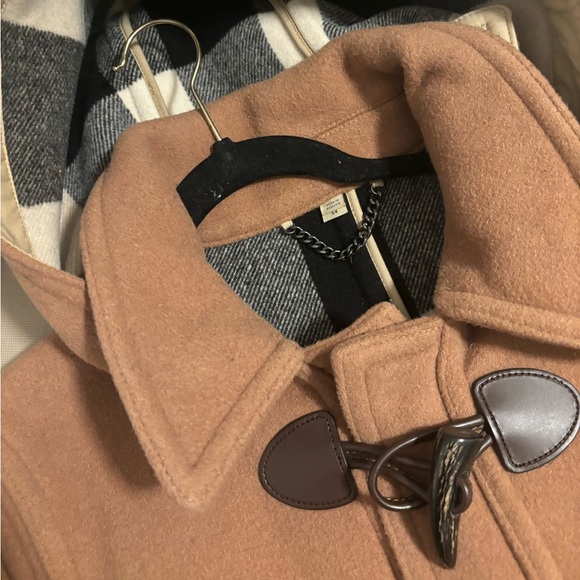 Men Authentic Burberry wool duffle coat with removable hood - Picture 3 of 11